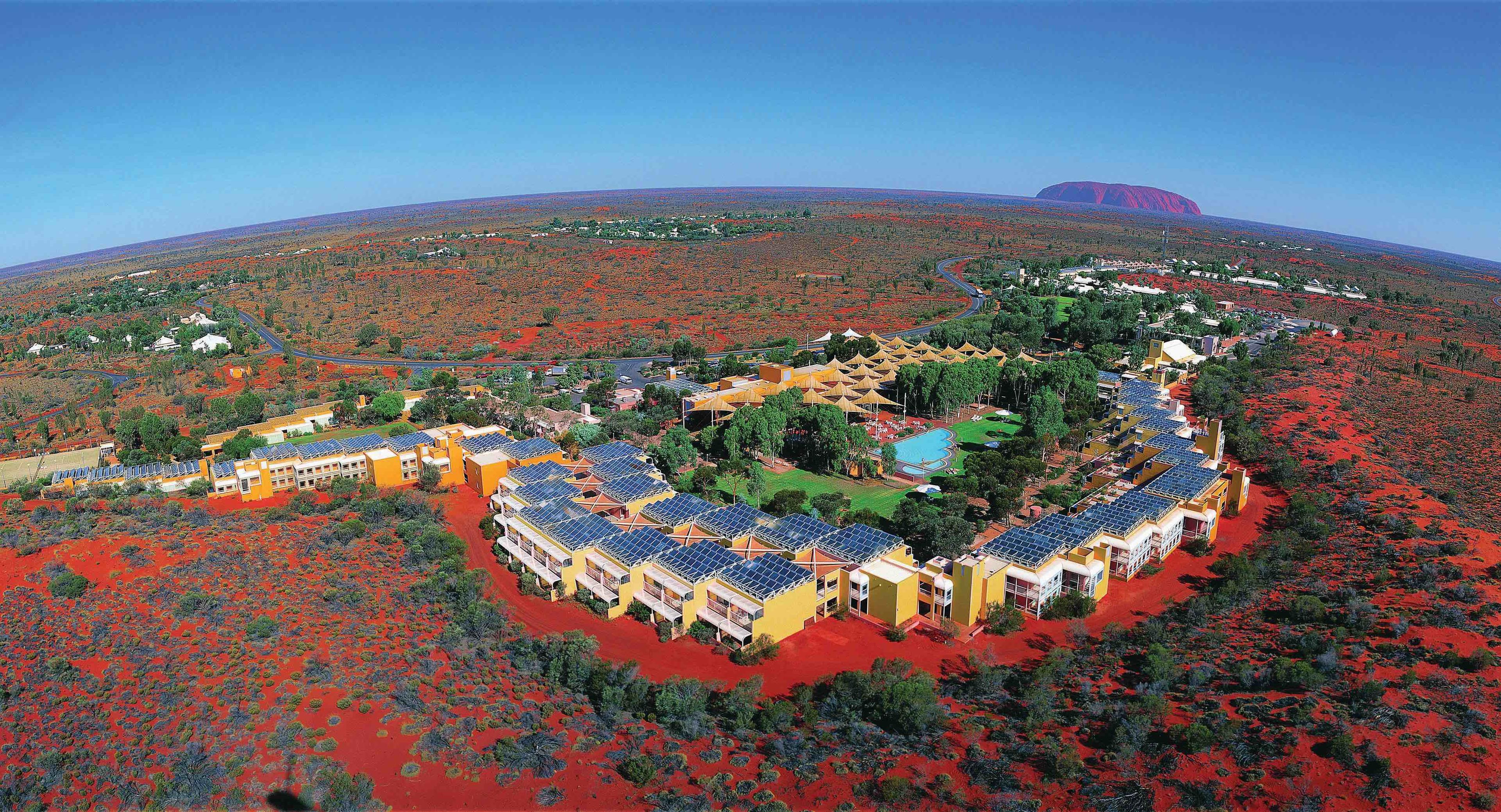 aerial view of Ayers Rock Resort